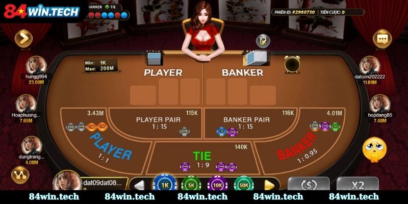 Cửa Người Chơi trong Baccarat