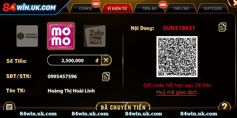 Nạp vốn vào tài khoản nhanh bằng ví điện tử 